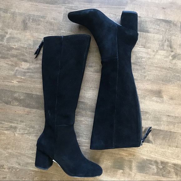 Splendid Shoes - Splendid danise black suede otk block heel boots